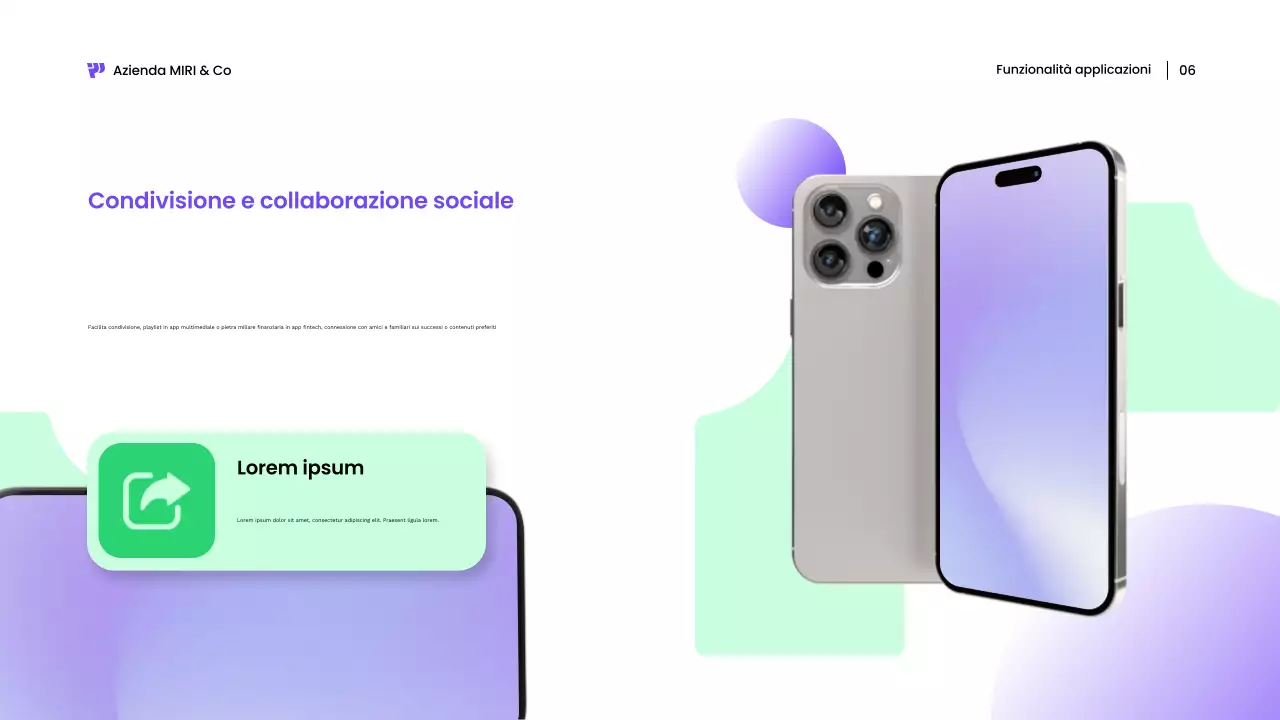 presentazione mobile moderna bianca