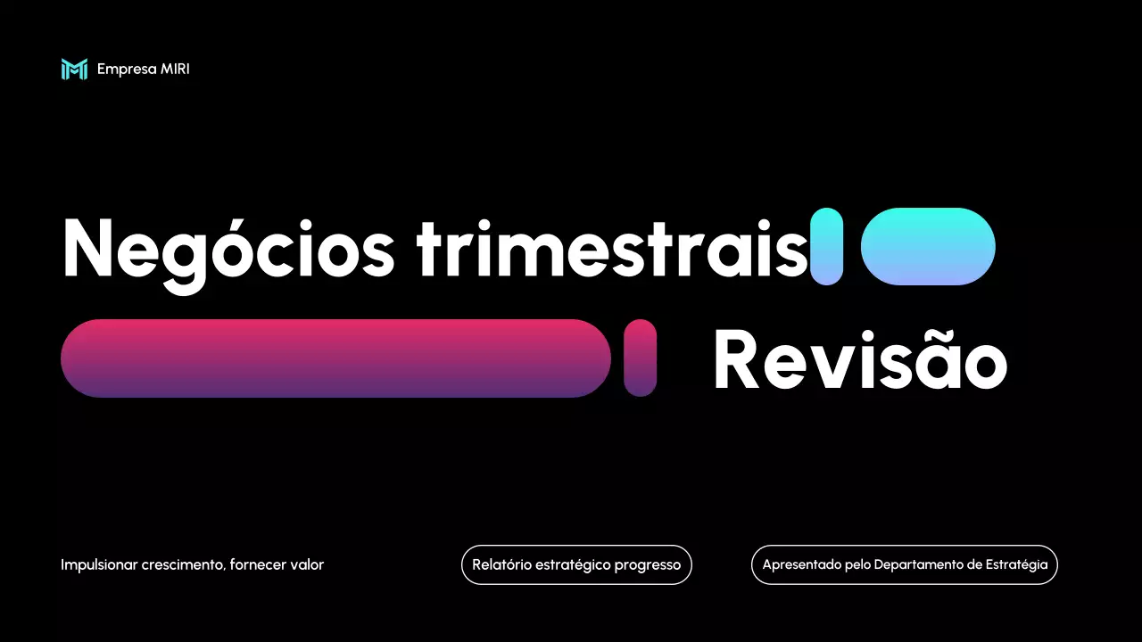 relatório de empresa negra moderna