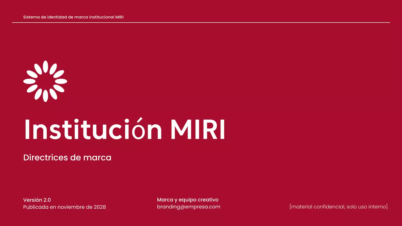 directriz de la marca red professional