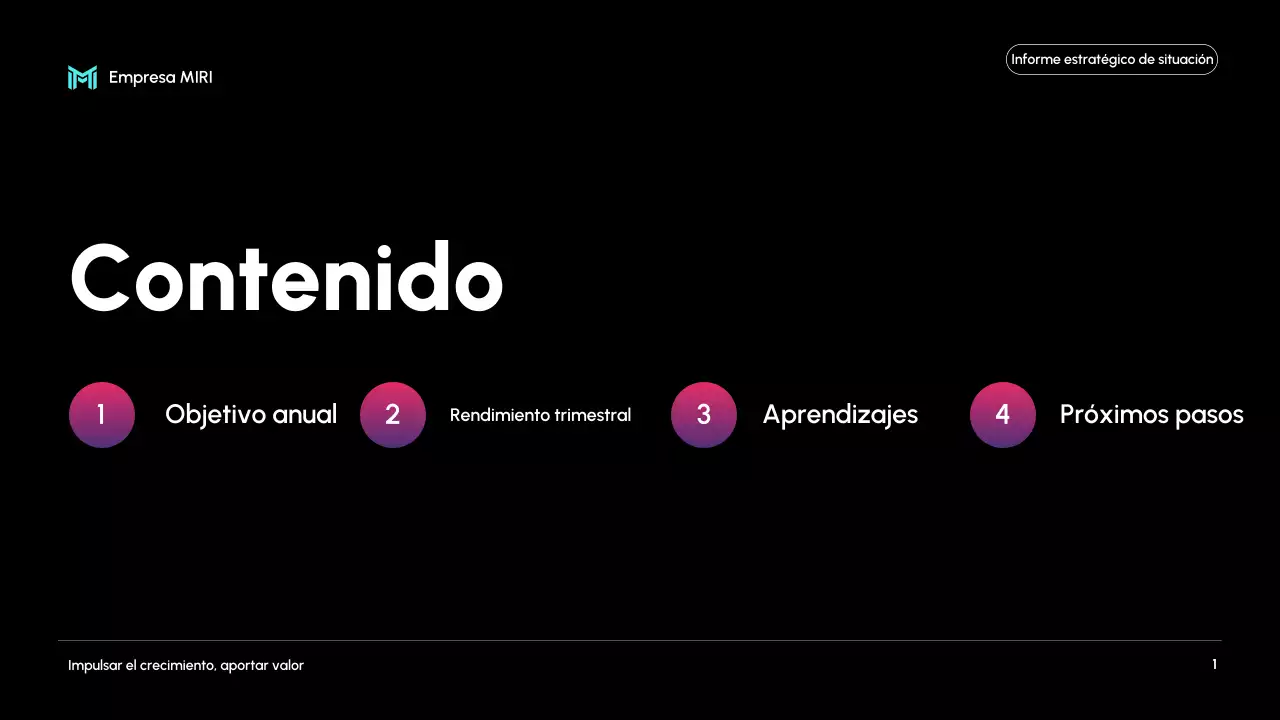 informe sobre la empresa moderna negra