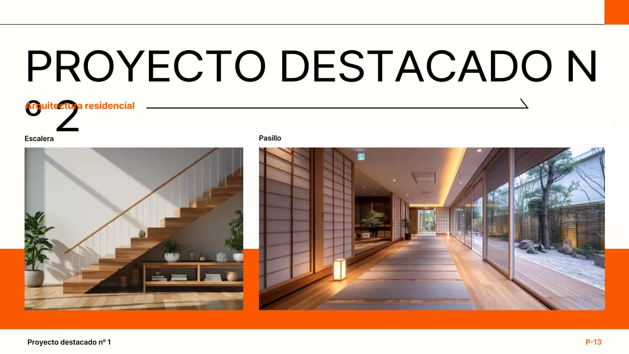 cartera de arquitectura moderna orange