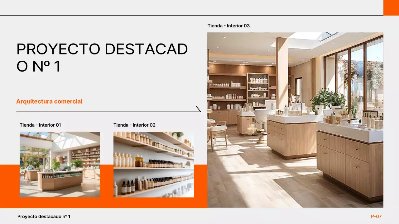 cartera de arquitectura moderna orange