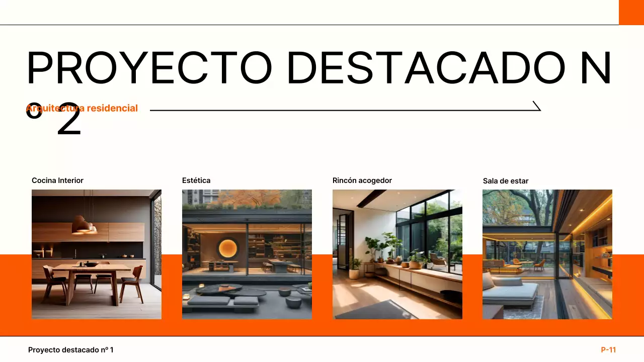 cartera de arquitectura moderna orange