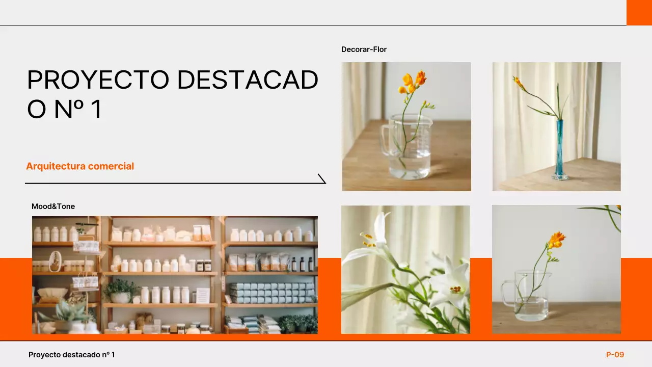 cartera de arquitectura moderna orange