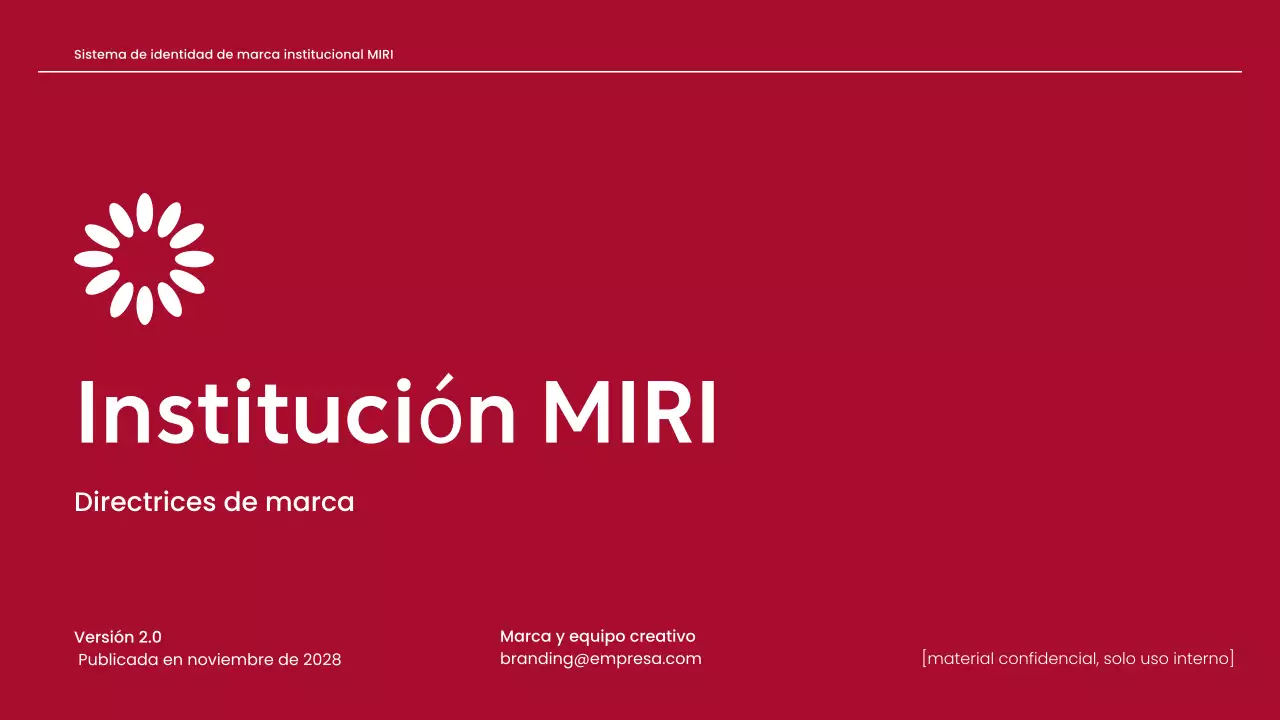 directriz de la marca red professional