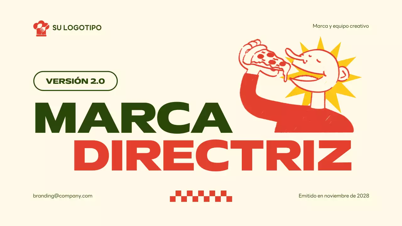 directrices de la marca retro beige