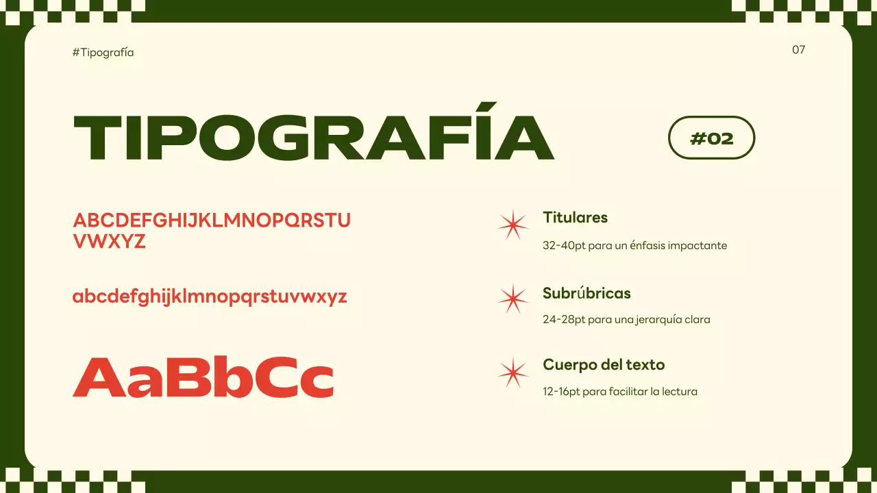 directrices de la marca retro beige