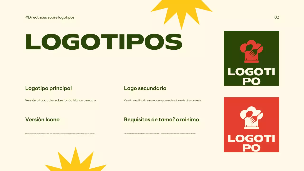 directrices de la marca retro beige