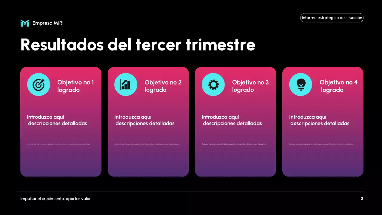 informe sobre la empresa moderna negra