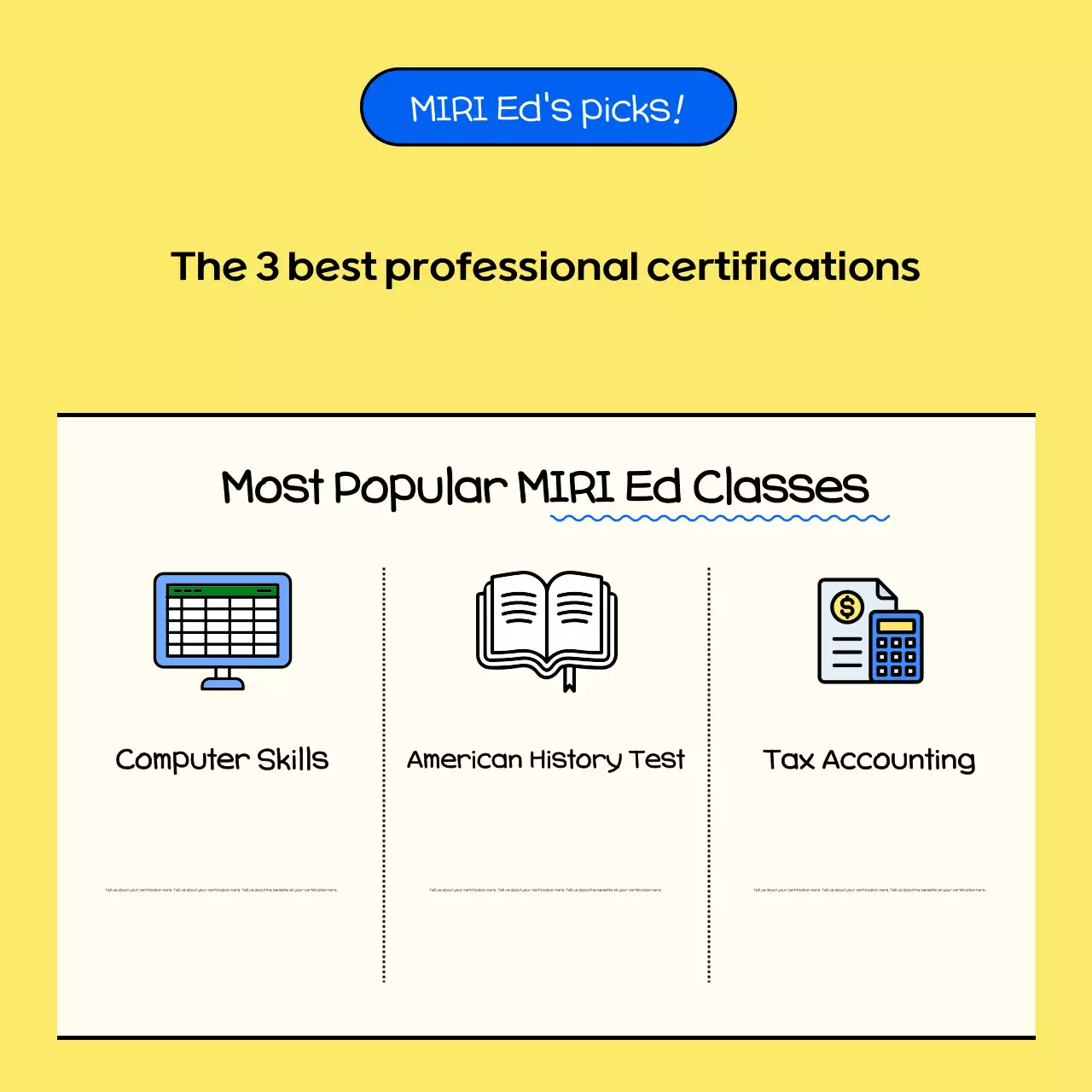 Visão geral do trabalhador moderno amarelo Carrossel do Instagram