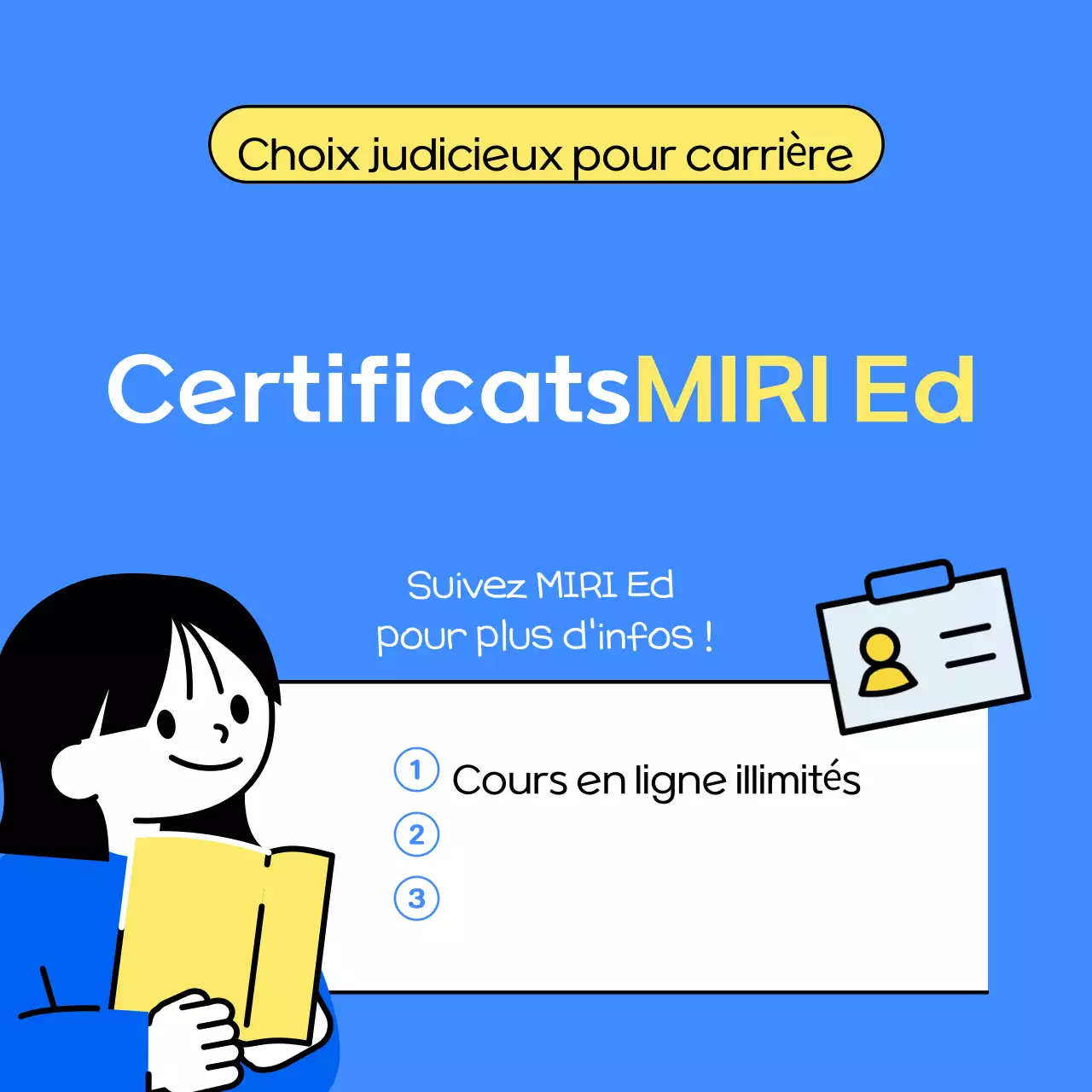 Publicité jaune sur les titres de compétences