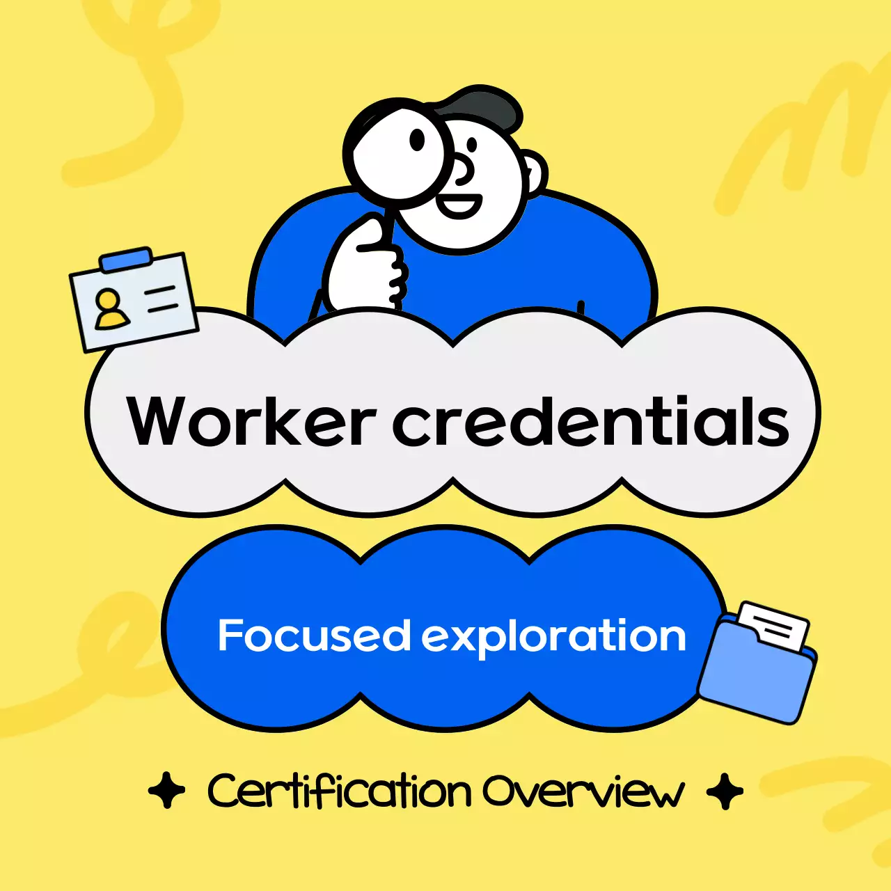 Visão geral do trabalhador moderno amarelo Carrossel do Instagram