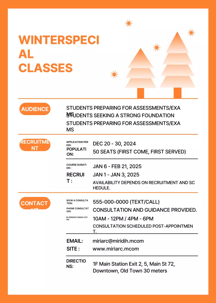 Kuliah khusus penerimaan dengan ilustrasi geometris berwarna biru muda