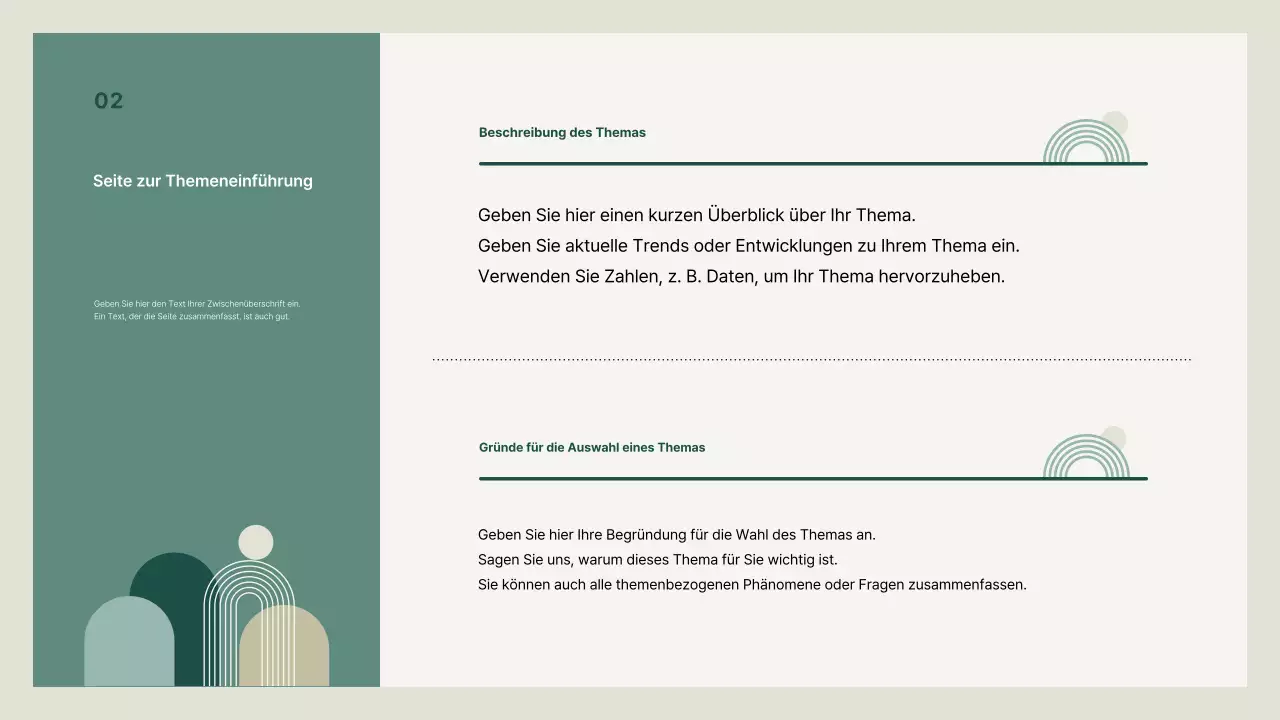 Beigefarbenes, sauberes Präsentationsdeck