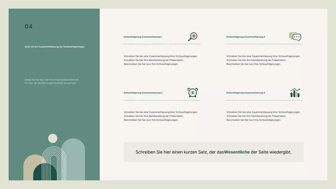 Beigefarbenes, sauberes Präsentationsdeck