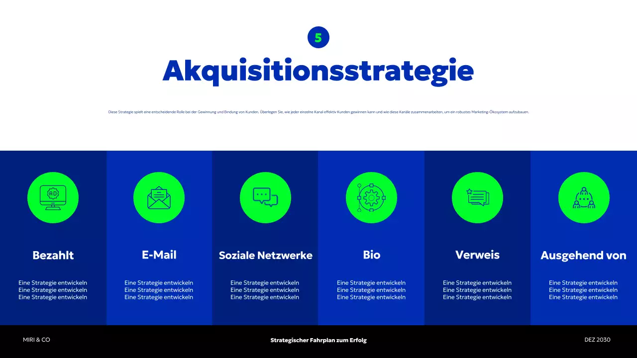 blue modern business plan