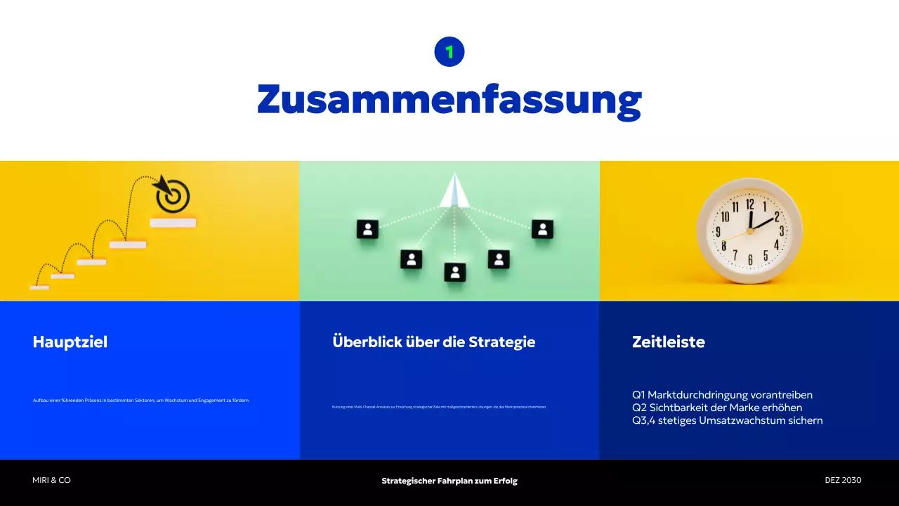 blue modern business plan