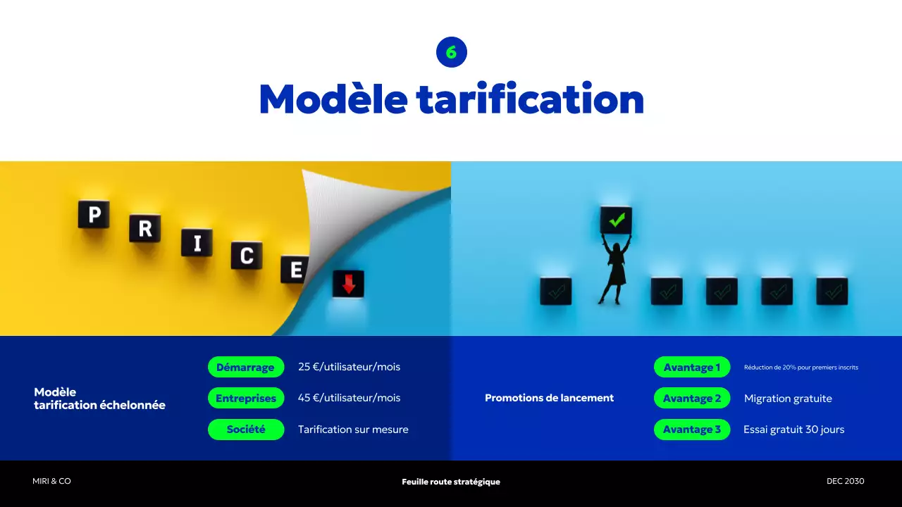 plan d'affaires blue modern