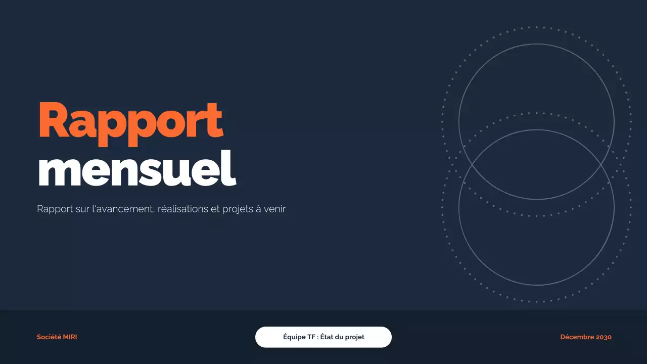 document de rapport de projet minimal de la marine