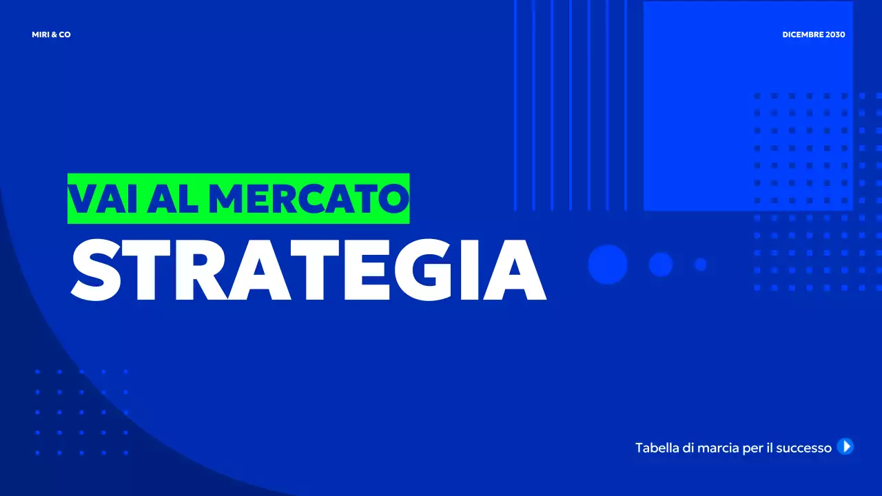 piano aziendale blu moderno