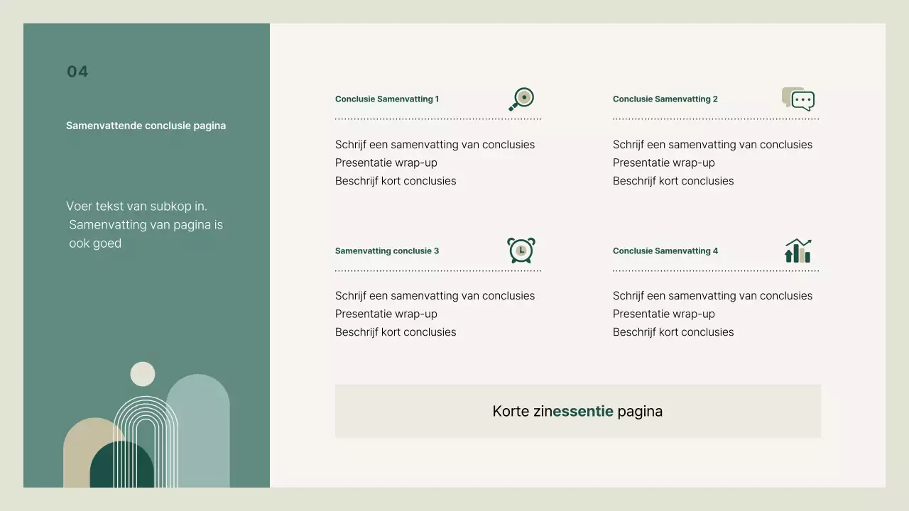 Beige schoon presentatiedek