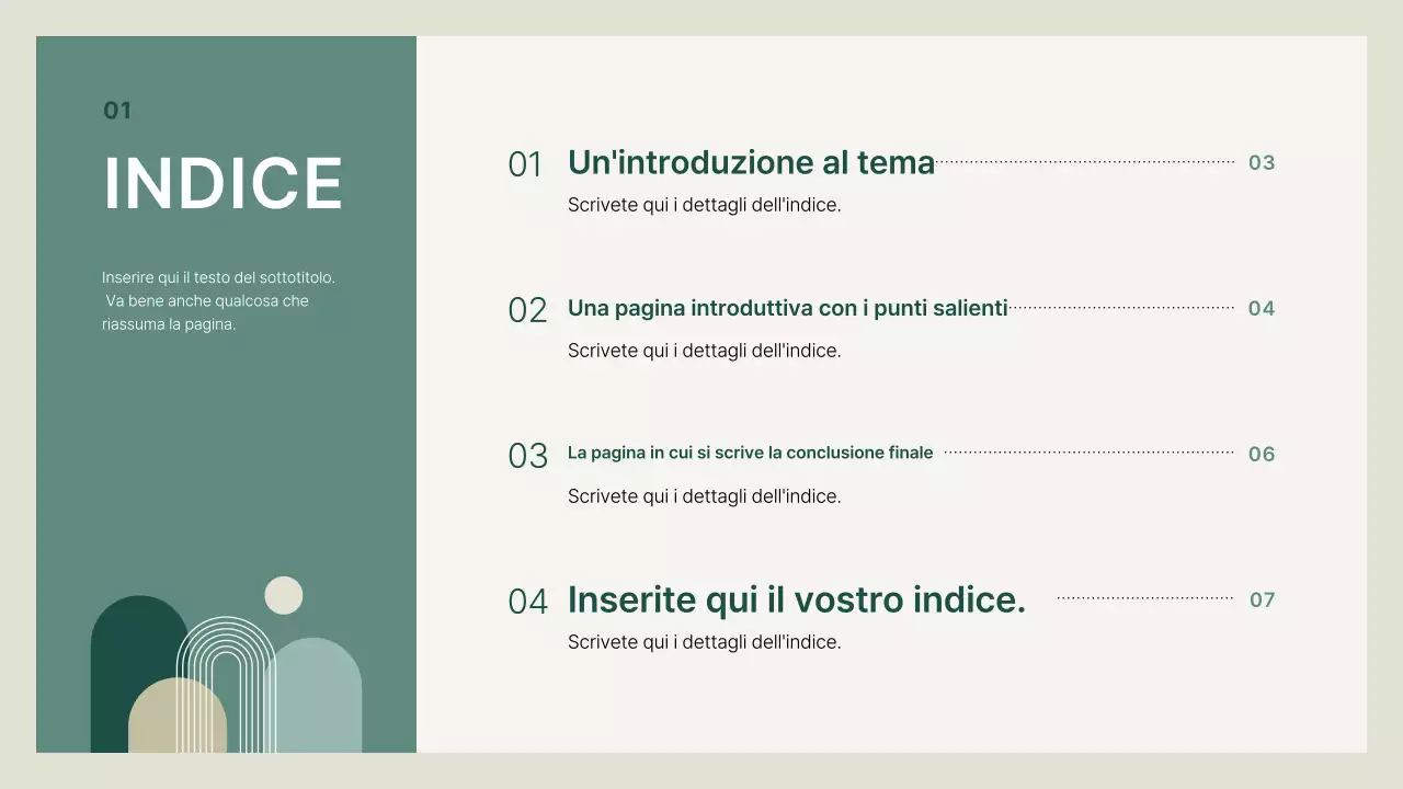 Mazzo di presentazione beige e pulito