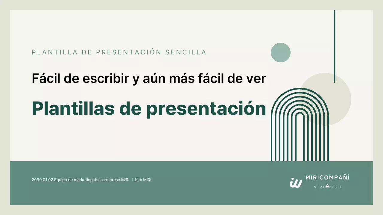 Cubierta de presentación limpia de color beige