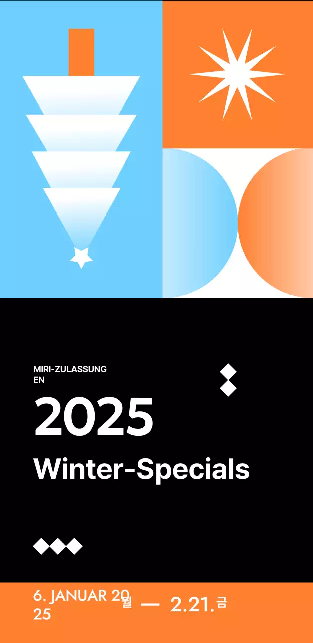 Sondervortrag zur Zulassung mit hellblauer geometrischer Illustration