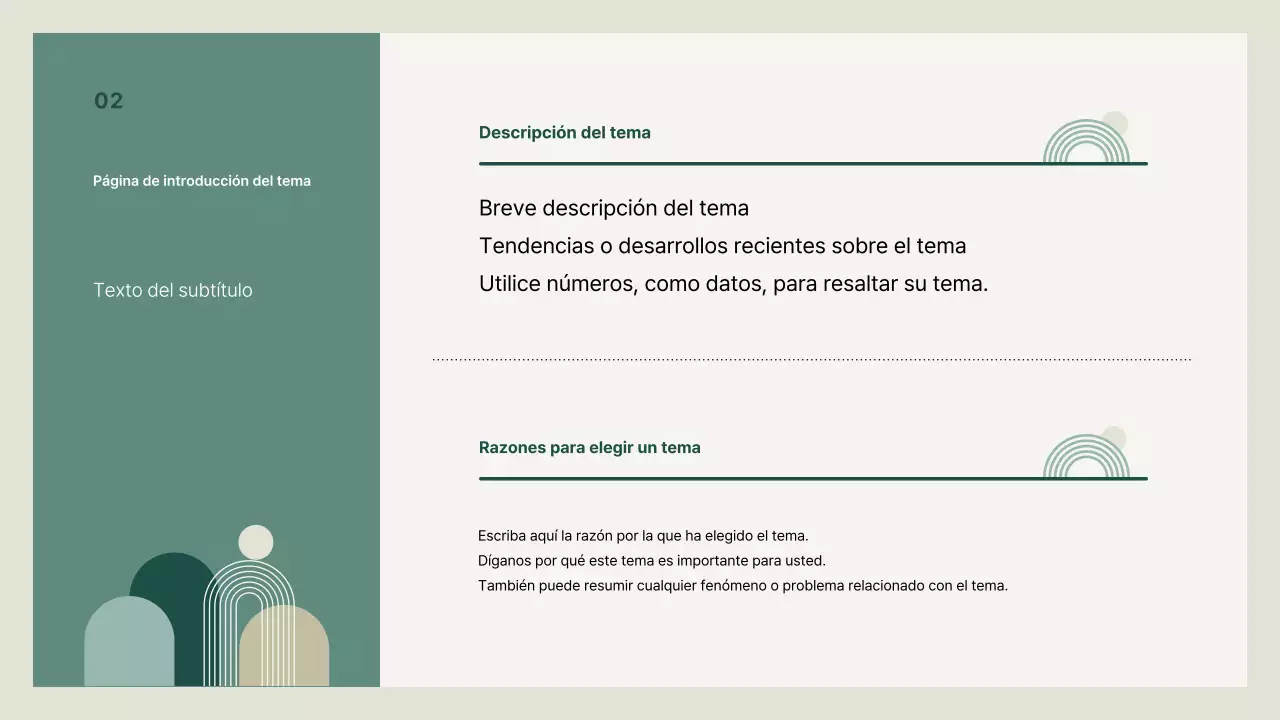 Cubierta de presentación limpia de color beige