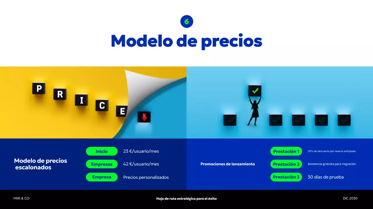 blue modern business plan