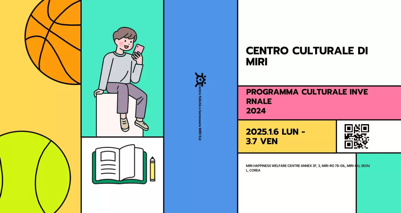 Promuovere i programmi dei centri di cultura pop con una varietà di illustrazioni