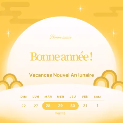 Guide traditionnel jaune du Nouvel An