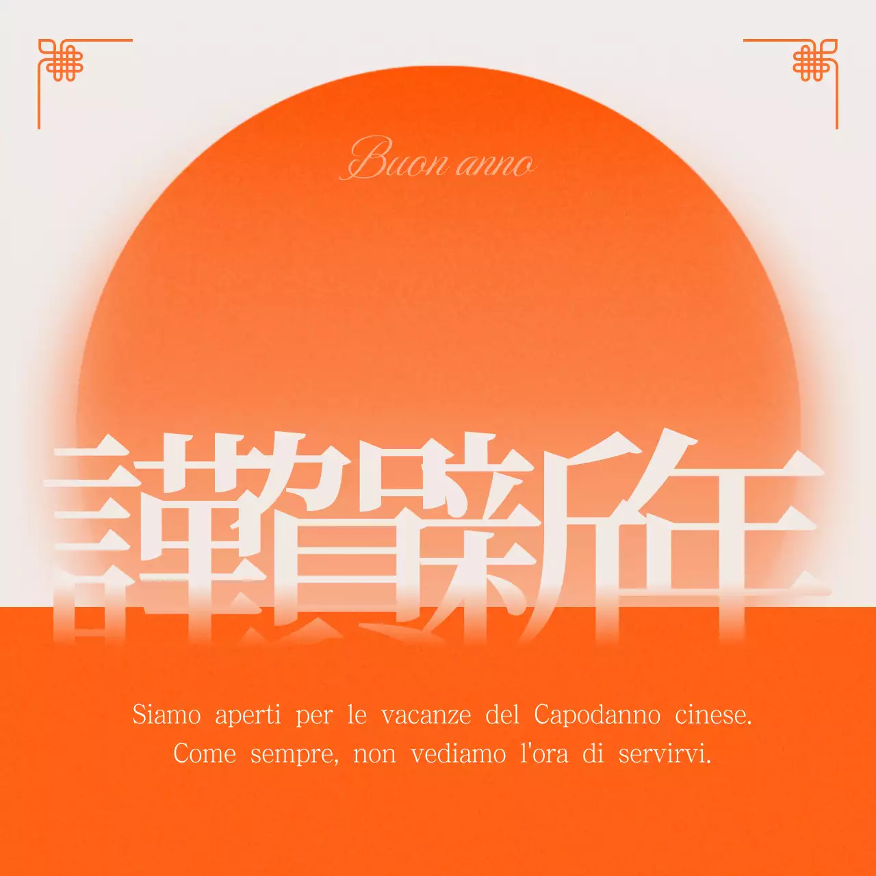 Guida al Capodanno tradizionale arancione