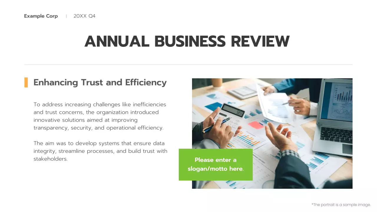 Green Modern Business Report Presentation