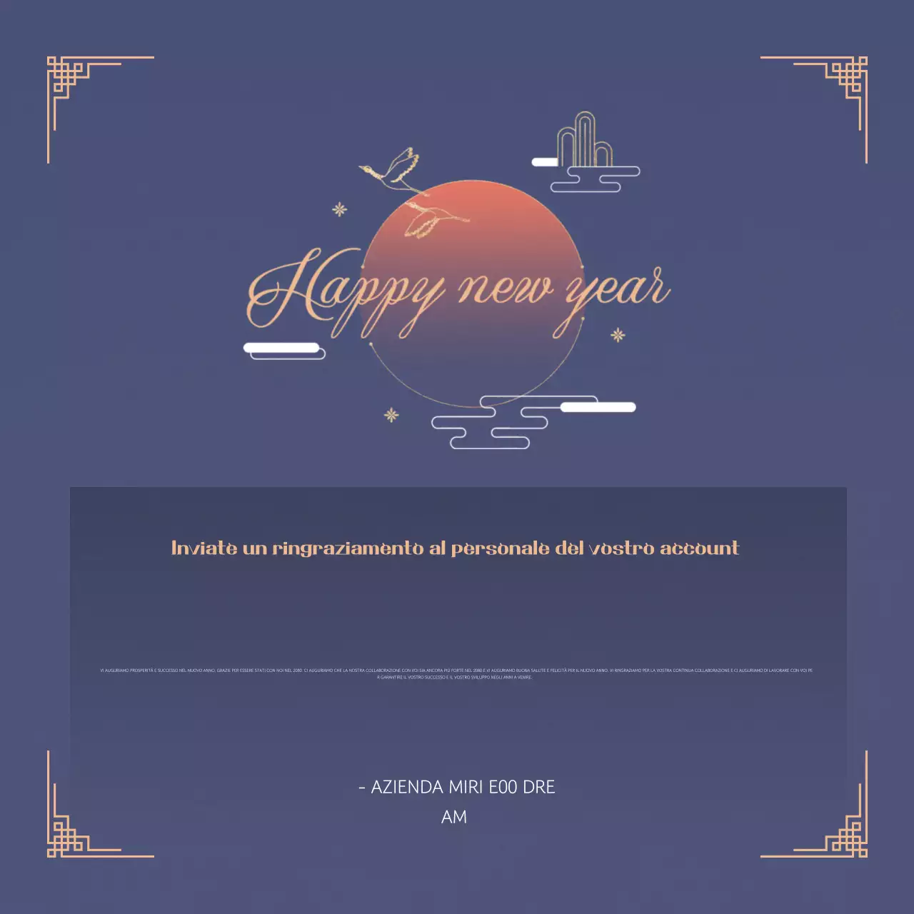 Sodomia Auguri tradizionali per il nuovo anno