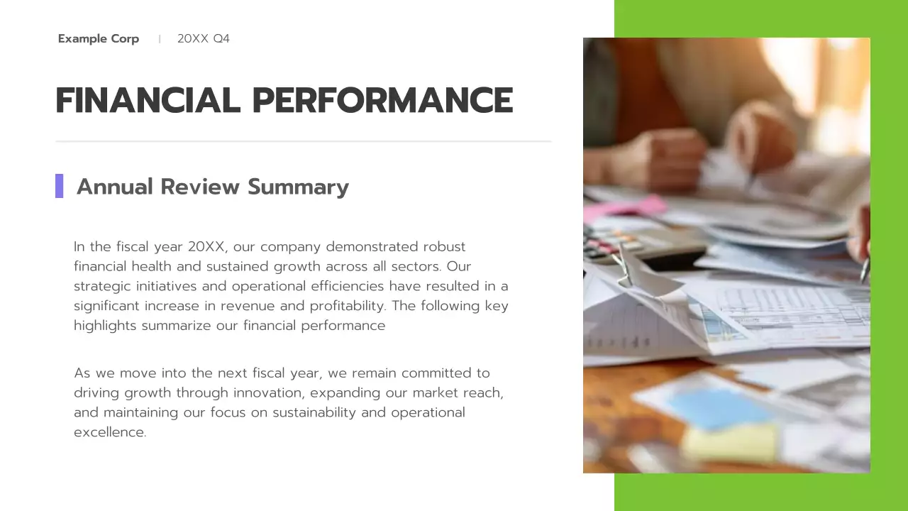 Green Modern Business Report Presentation