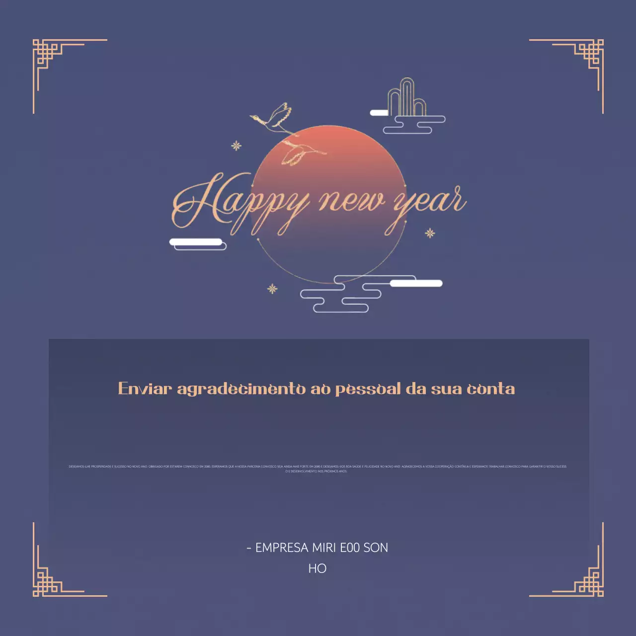 Sodomia Saudações tradicionais de Ano Novo