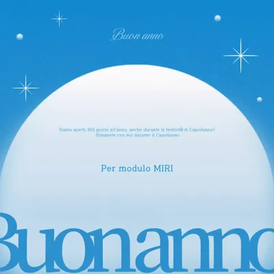 Guida blu moderna per il nuovo anno