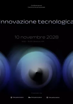 evento blu di tecnologia moderna