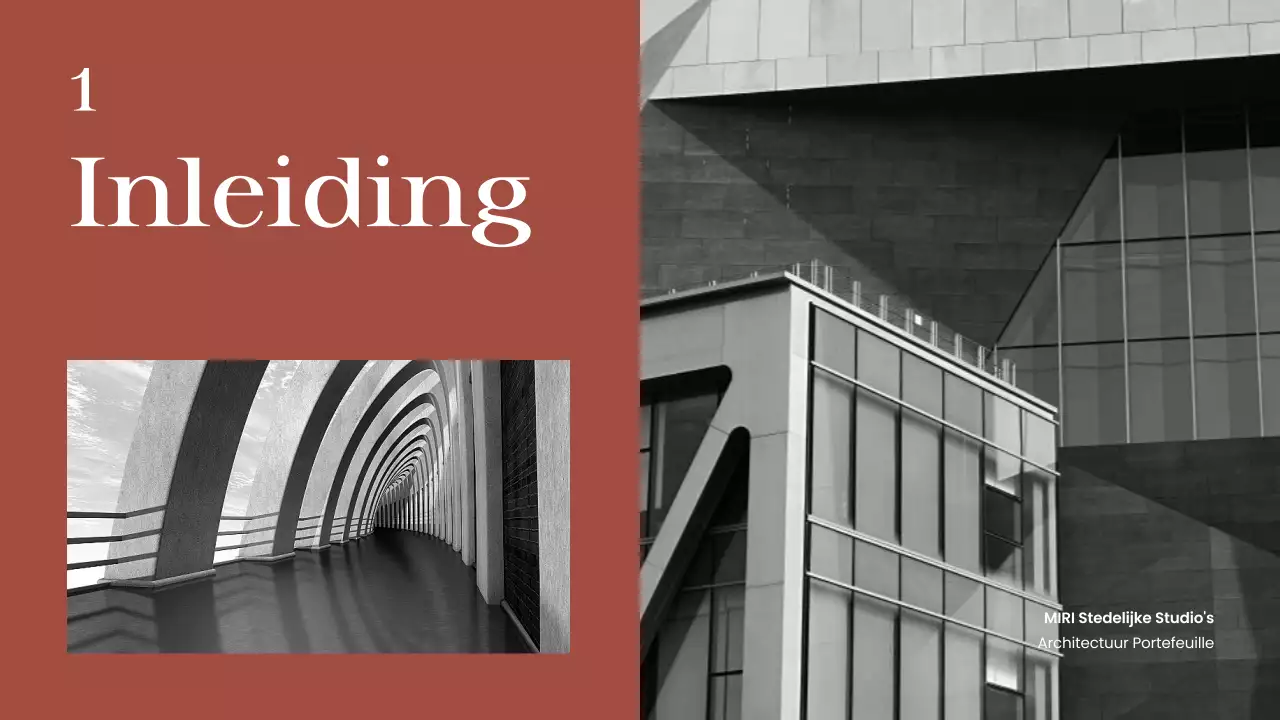 Roodbruin modern architectuur portfolio