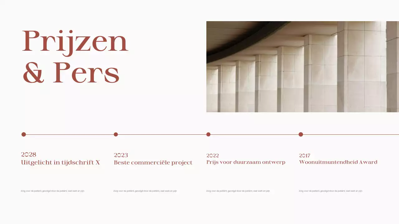 Roodbruin modern architectuur portfolio