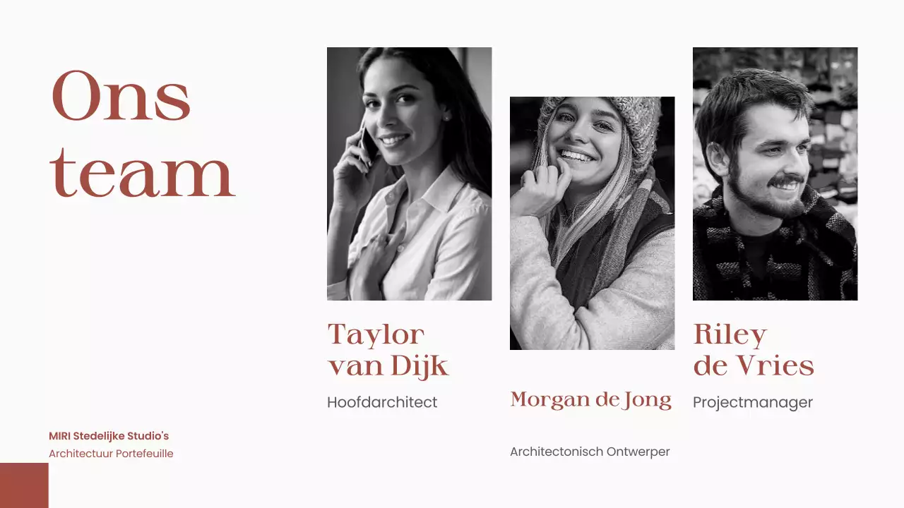 Roodbruin modern architectuur portfolio