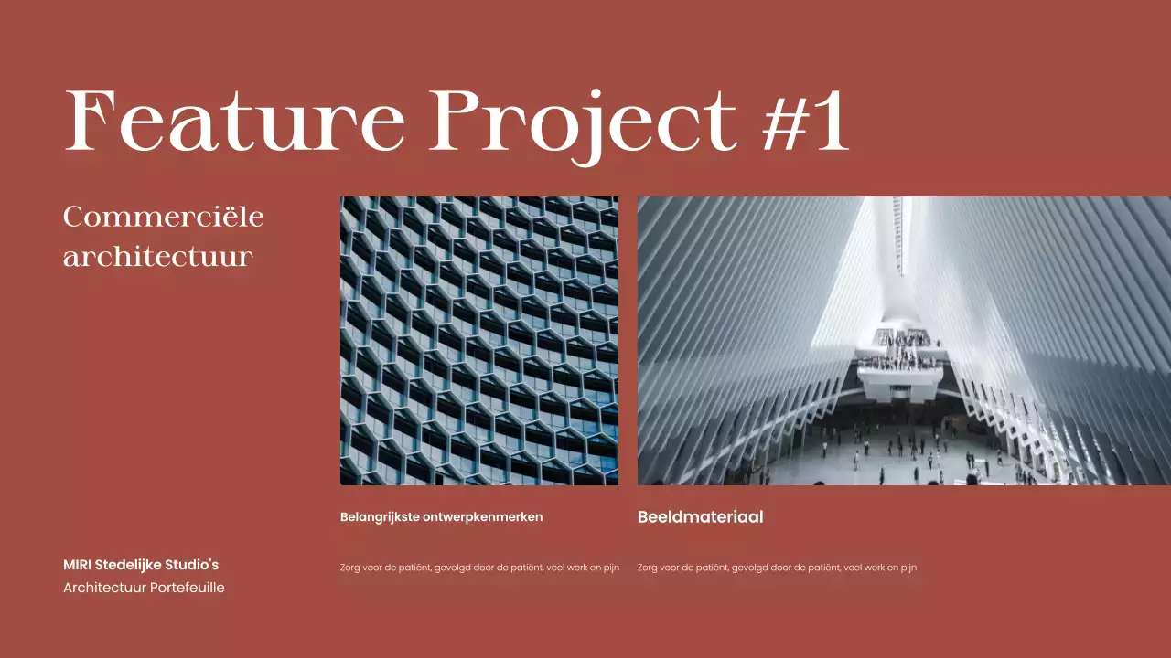 Roodbruin modern architectuur portfolio