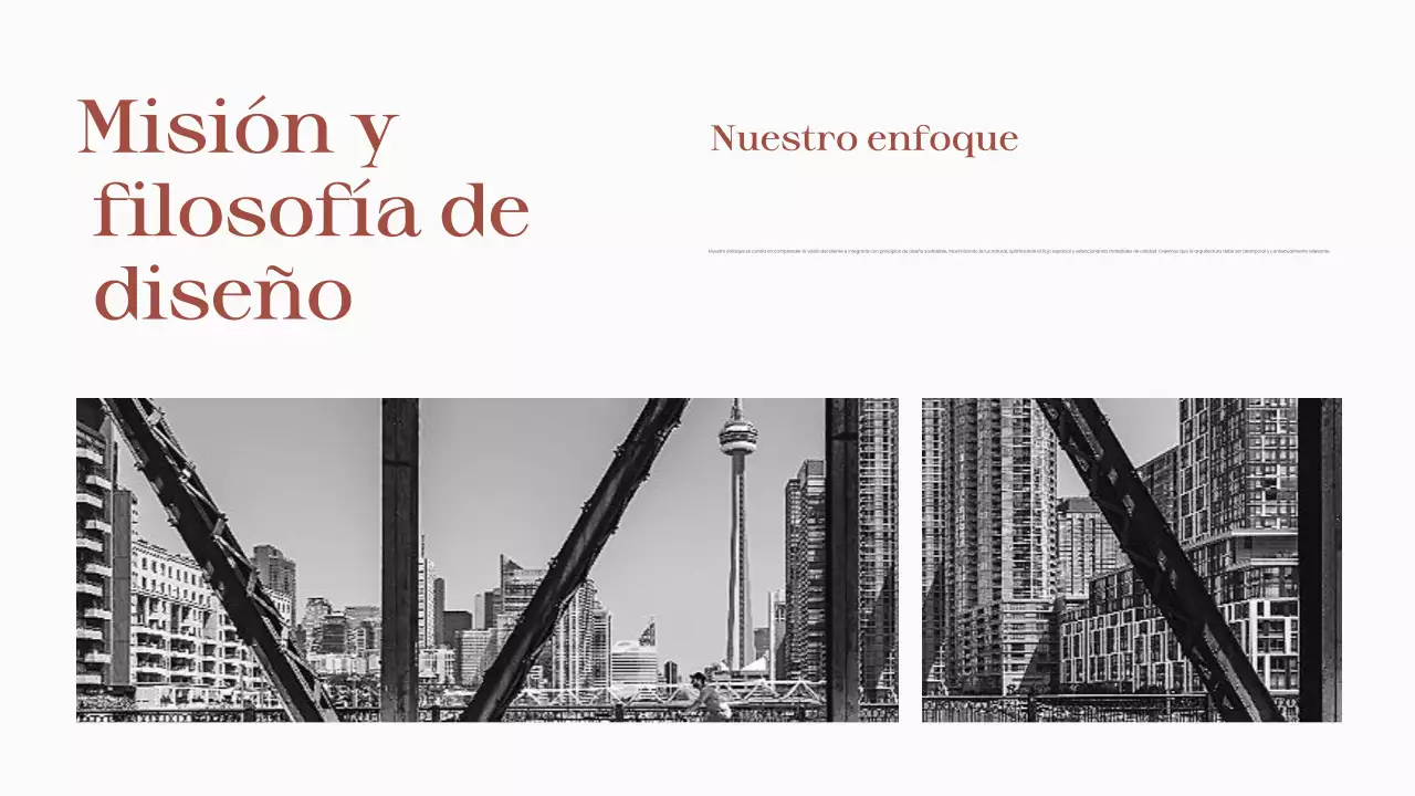 Cartera de arquitectura moderna marrón rojizo