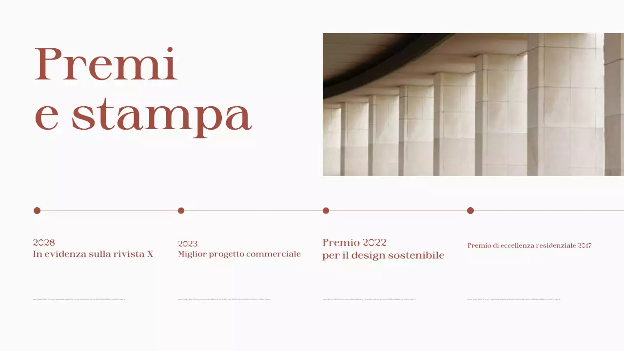 Portafoglio di architettura moderna rosso-marrone