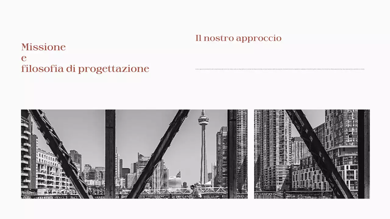 Portafoglio di architettura moderna rosso-marrone