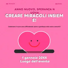 invito moderno rosa per la comunità