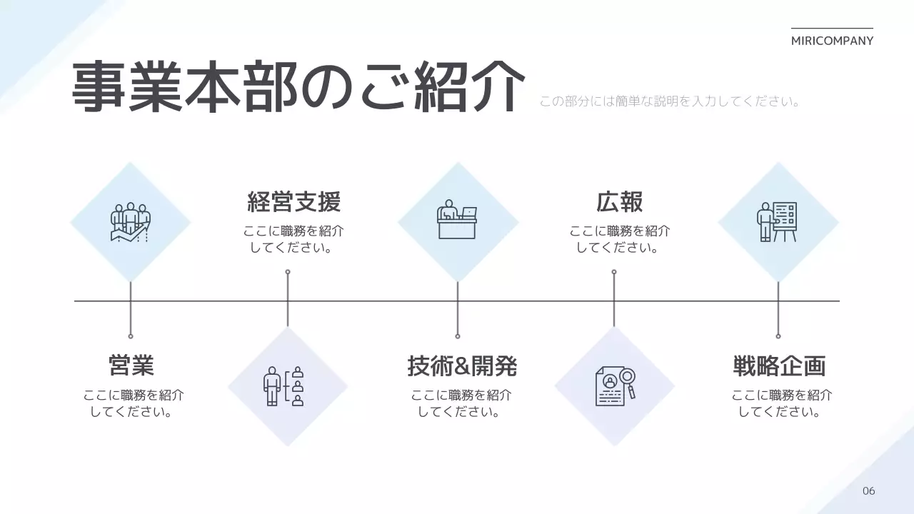 白 シンプル 会社説明会 プレゼンテーション