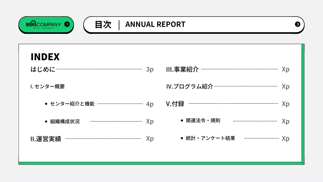 カラフル モダン ビジネス 報告書 プレゼンテーション