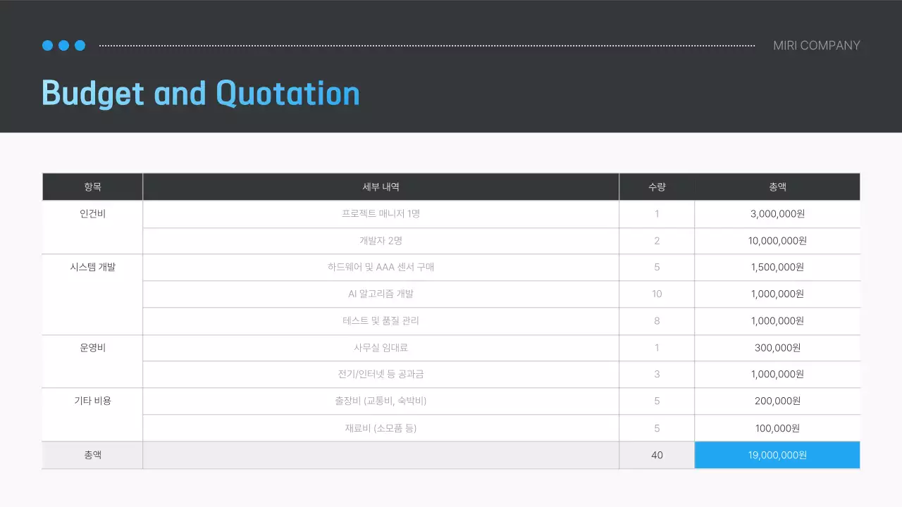 회색 모던 제안 기획서